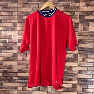 Vintage Reebok Uk Union Jack Flag Red Shirt - Siz… - image 1